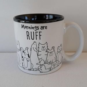 Dog coffee mug - Mornings are RUFF